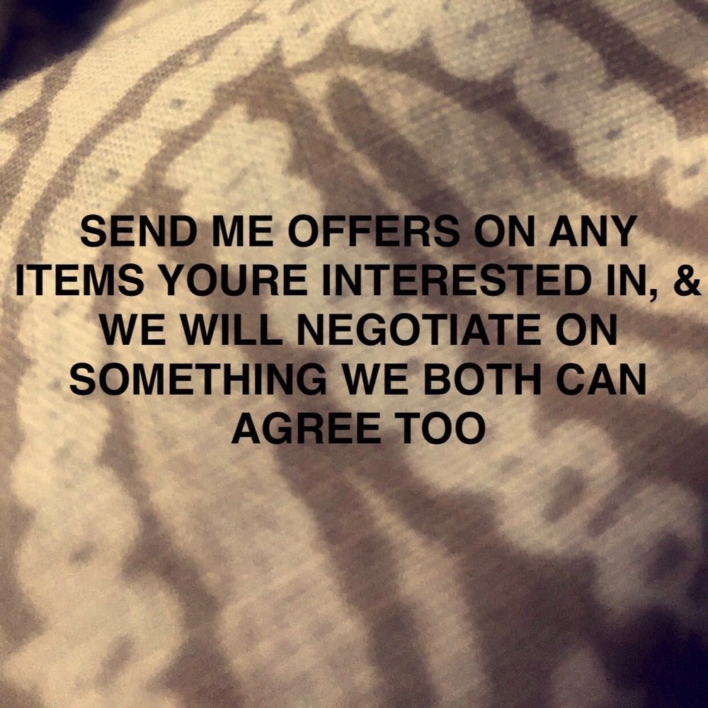 SEND ME OFFERS ON ITEMS YOU'RE INTERESTED IN